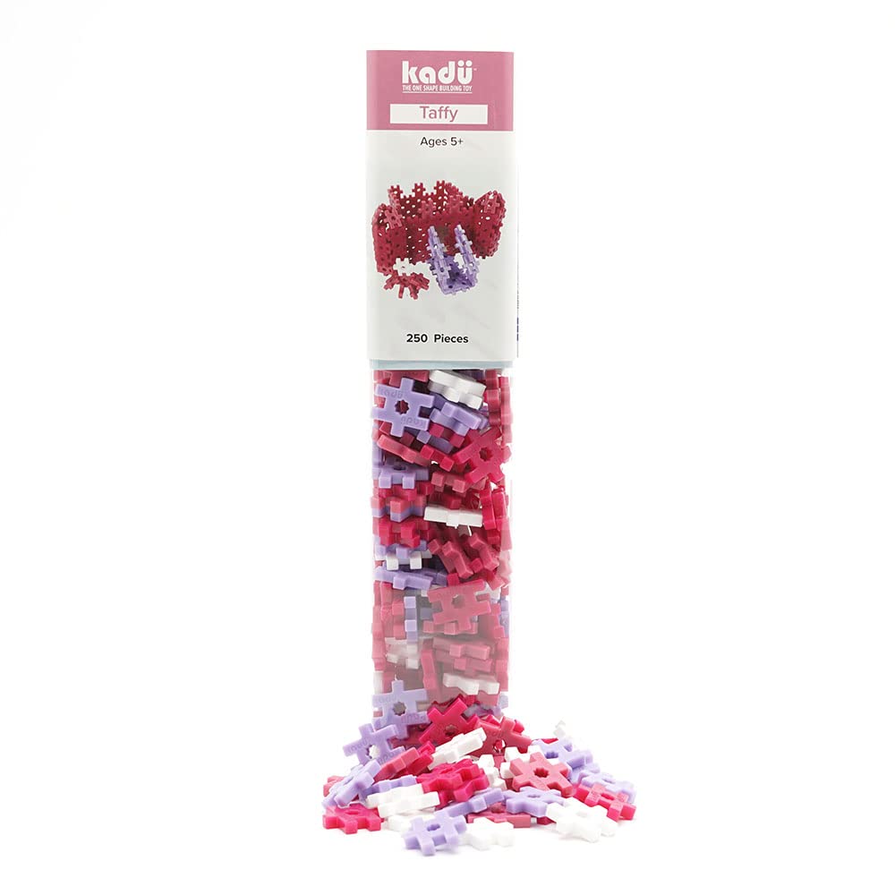 Incredibly Interconnectable Toys KADU Taffy 250 Piece Set - STEM/STEAM Building + Construction Toy, for Open + Imaginative Play