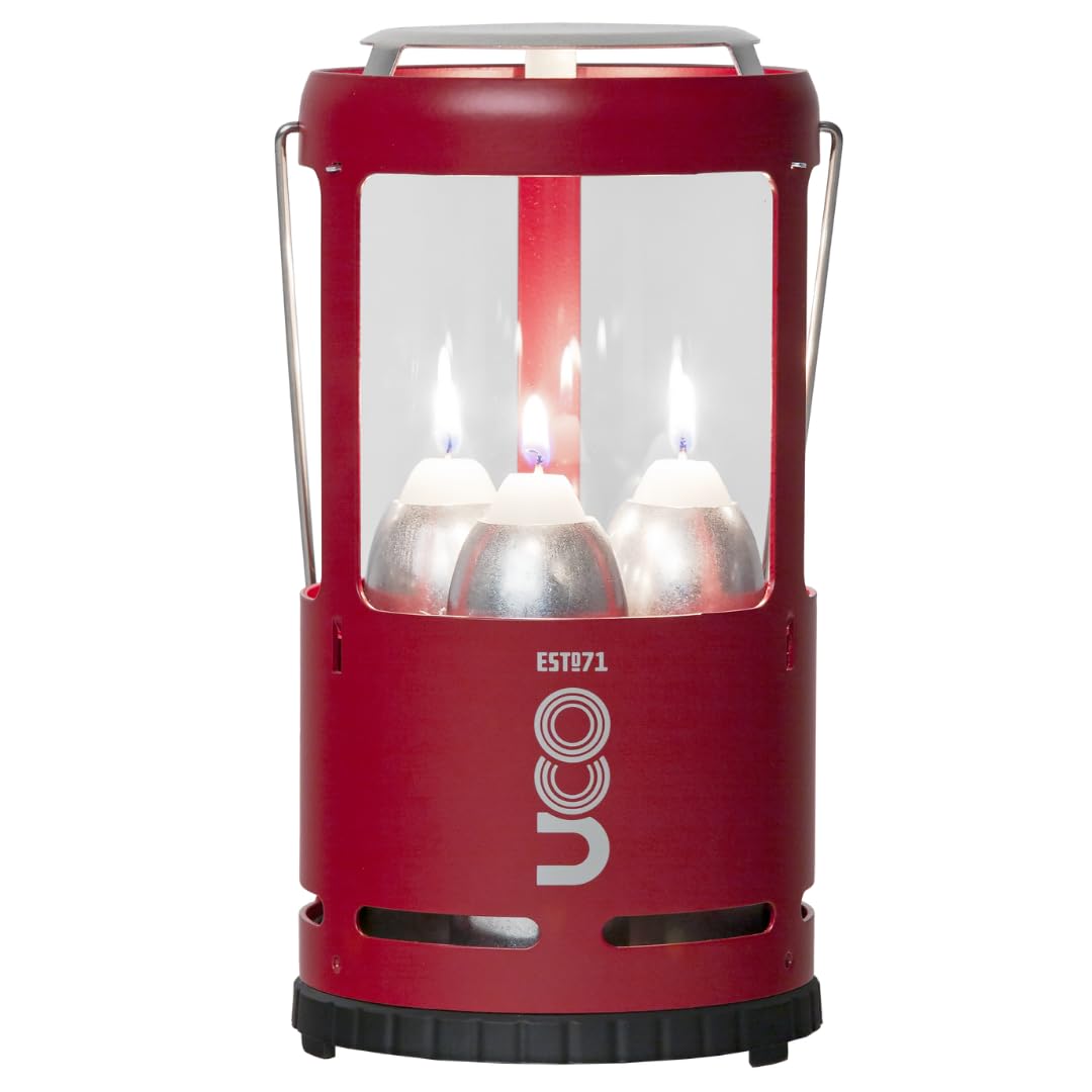 UCO Outdoor Camping Lantern - Aluminum, Burgundy, Model C-C-STD-BURGUNDY, O/S Size, Volcano Red - Japan Genuine