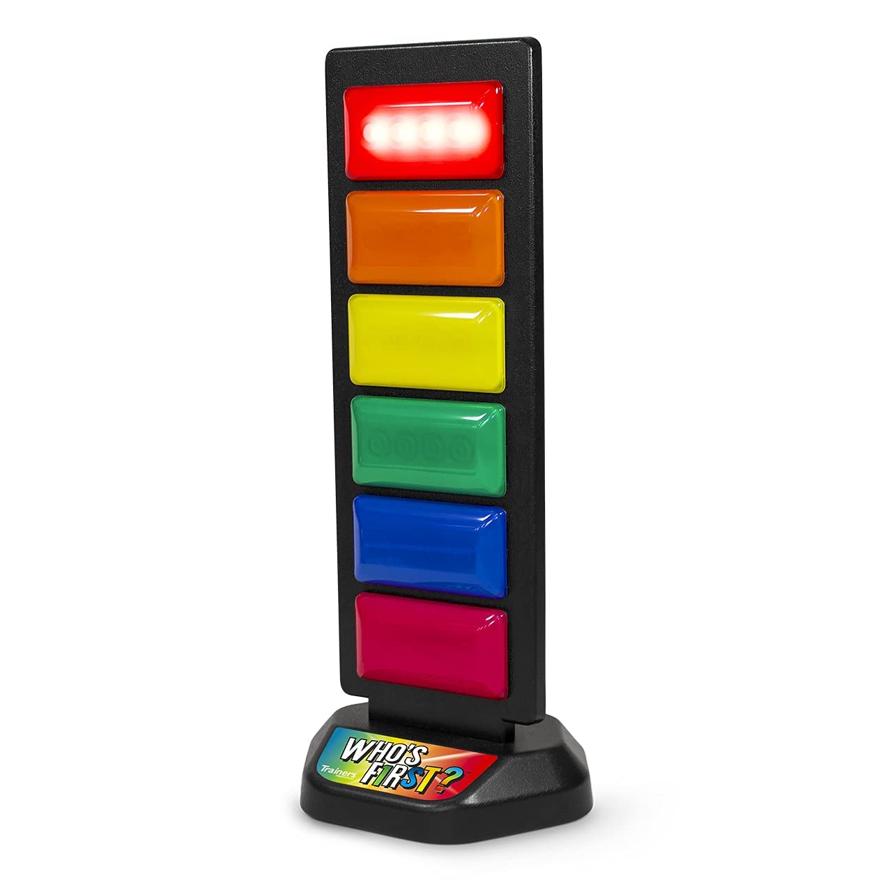 Trainers Warehouse Who's First? v3 Wireless Game 6 Buzzer System | Foster Gameshow Excitement in The Classroom - Includes Light Tower & USB Port & Randomizer | Make Trivia and quizzes Fun!