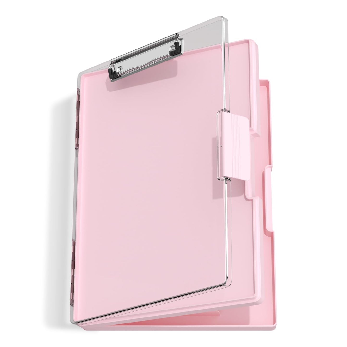 Hongri Clipboard with Storage, Pink 8.5 x 11 Folder Nursing Side Opening, Heavy Duty with Dual Compartment, Smooth Writing for Teachers, Classroom, Size 13.3 x 9.4 x 1.5 in, Office & School Supplies