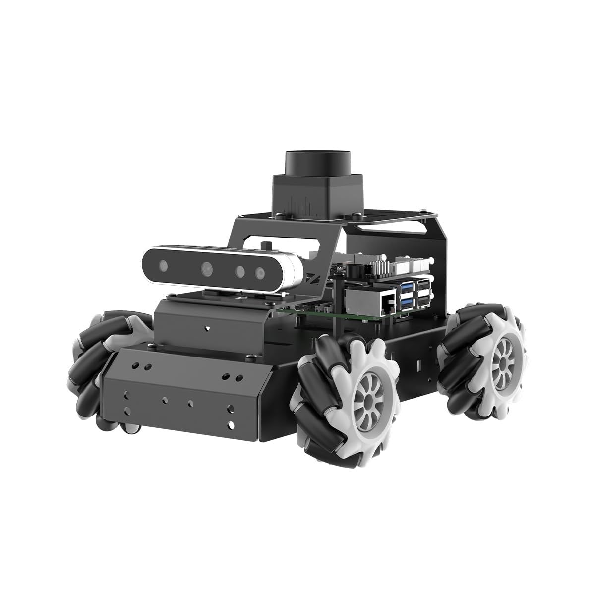 HIWONDER Robot Car with ChatGPT Large AI Models, 3D Depth Camera Mecanum-Wheel Chassis ROS2-HUMBLE Lidar SLAM Mapping Navigation Autonomous Driving, MentorPi M1 Standard Kit Without Raspberry Pi