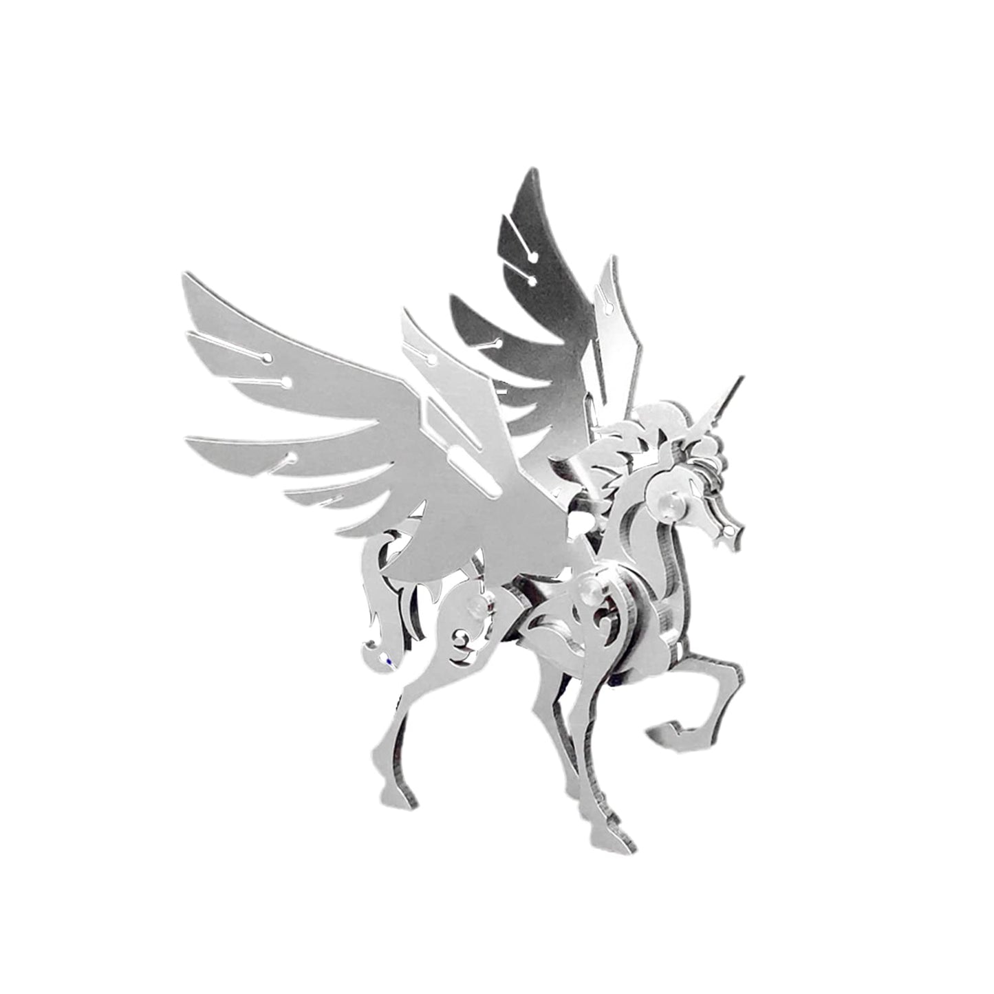 3D Metal Model Kits, Mechanical Small Unicorn 3D Metal Puzzle,Steel Divine Beast Series DIY Animal Brain Teasers Simple 3D Puzzles Home Decor Art Craft Gifts Toys for Adult