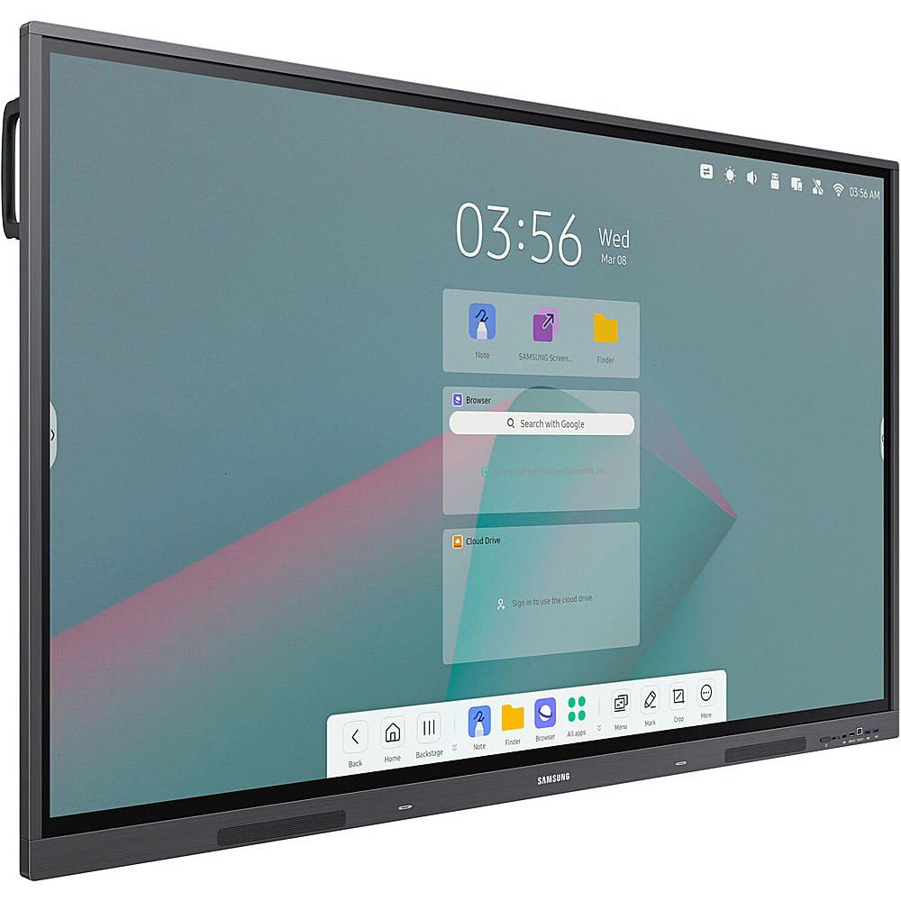 Samsung Interactive Display 2 WA86C 86 Inch Digital Android for Education and Business 4K UHD 3840x2160 with Touch Screen, Wi-Fi, HDMI, USB w/MAJ USB C Dock