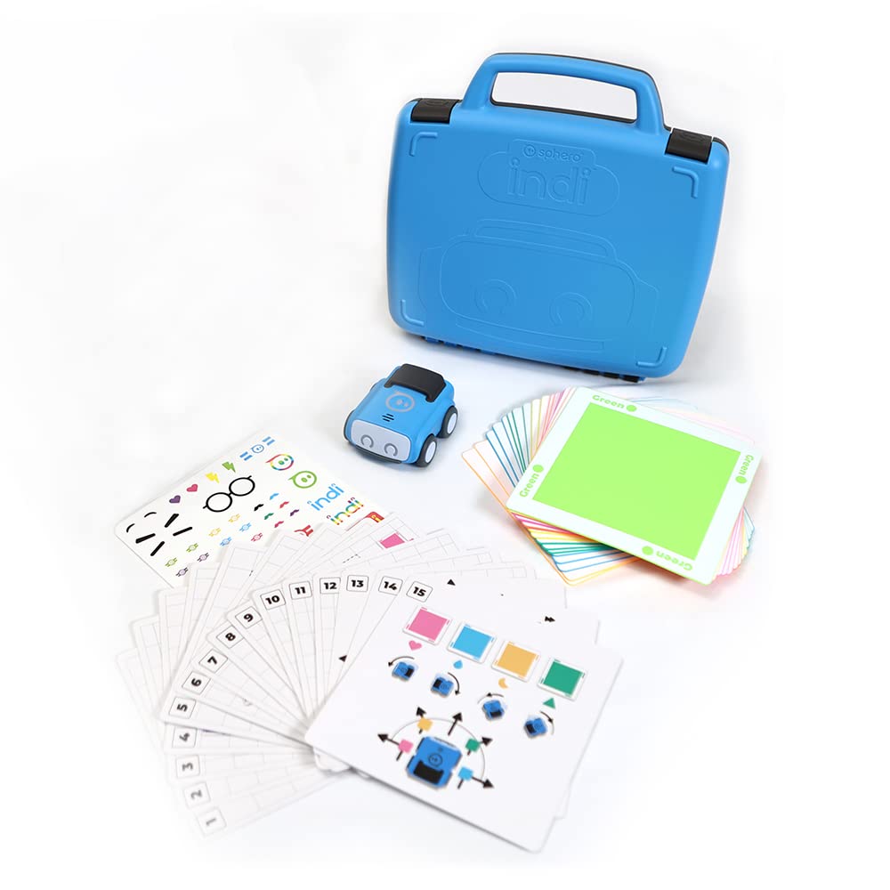 Sphero Indi Student Kit – Screenless Coding Robot for Kids 4+ – Introduce Coding, Computer Science, and Computational Thinking Concepts – Solve Puzzles – Create Mazes – Educational STEM Toy