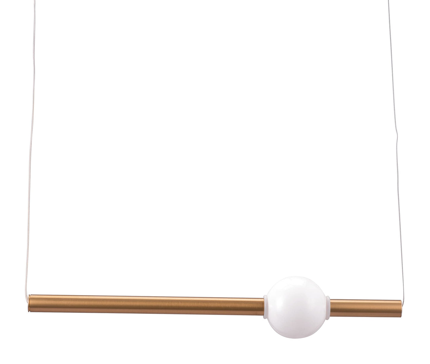 Zuo Adeo Ceiling Lamp Brass, Alloy Steel, Gold Finish, Model 56108