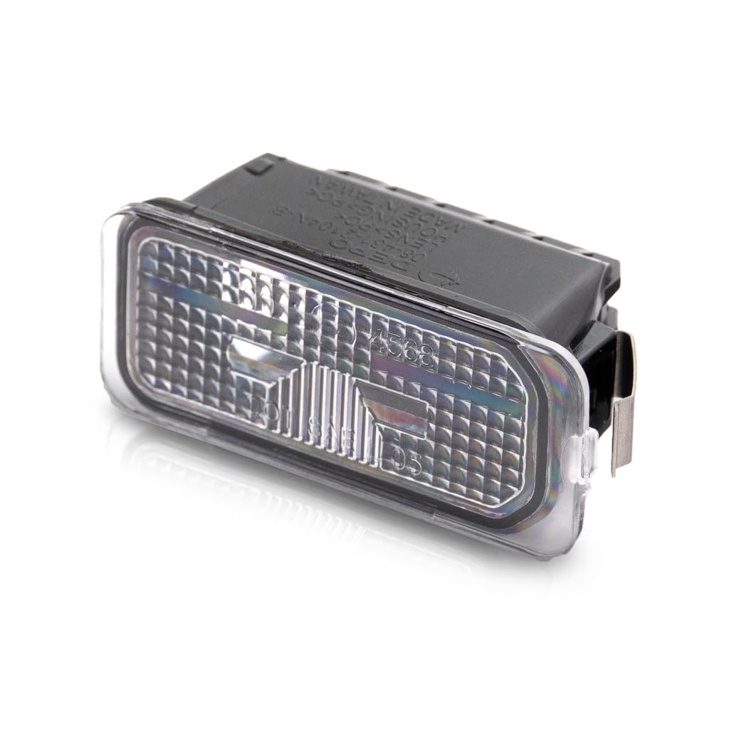 KarParts360 License Plate Light Assembly for Ford Transit-150/250/350 2015-2022, Clear Plastic, Driver/Passenger Side, Model KLX-KSI-2923395-