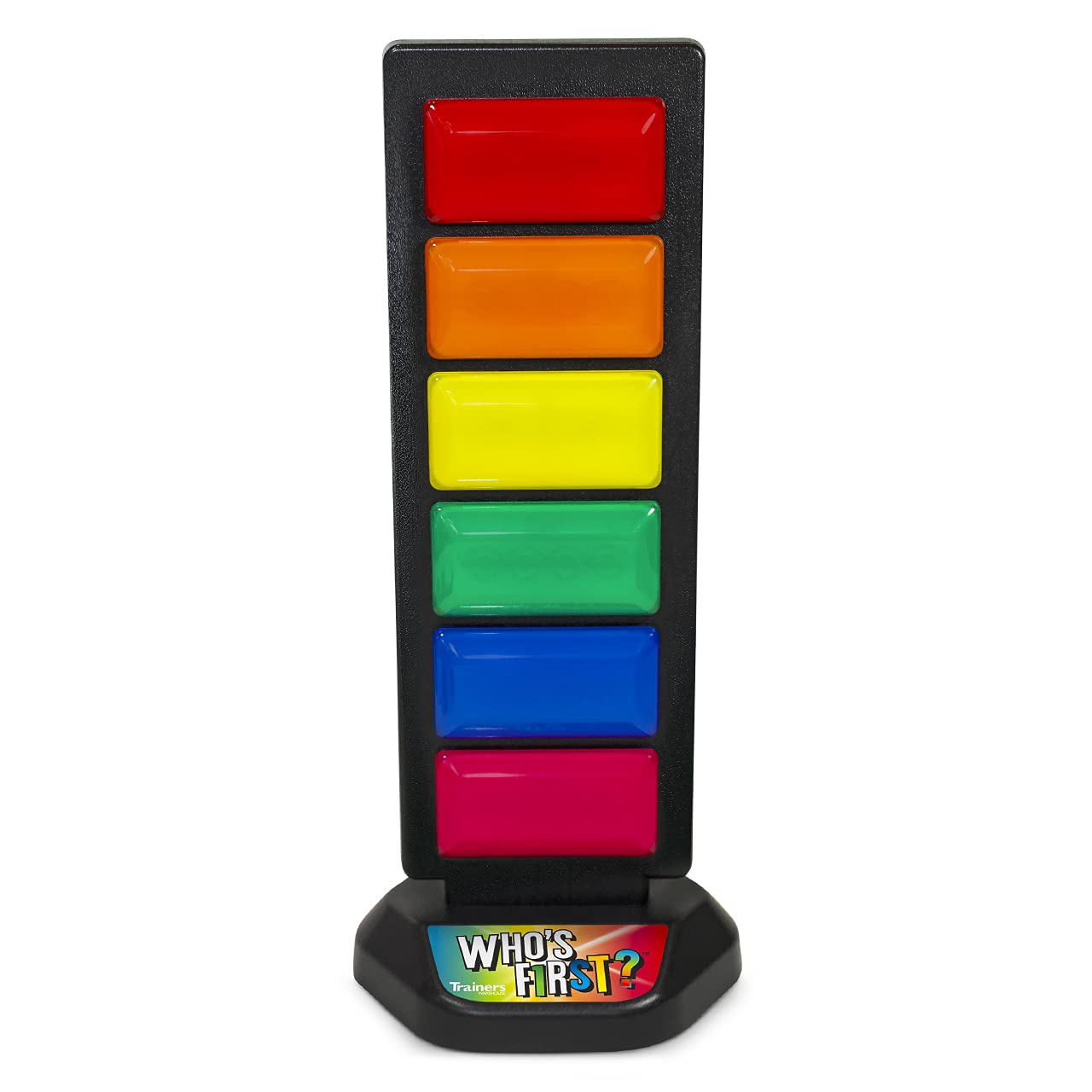 Trainers Warehouse Who's First? v3 Wireless Game 6 Buzzer System | Foster Gameshow Excitement in The Classroom - Includes Light Tower & USB Port & Randomizer | Make Trivia and quizzes Fun!