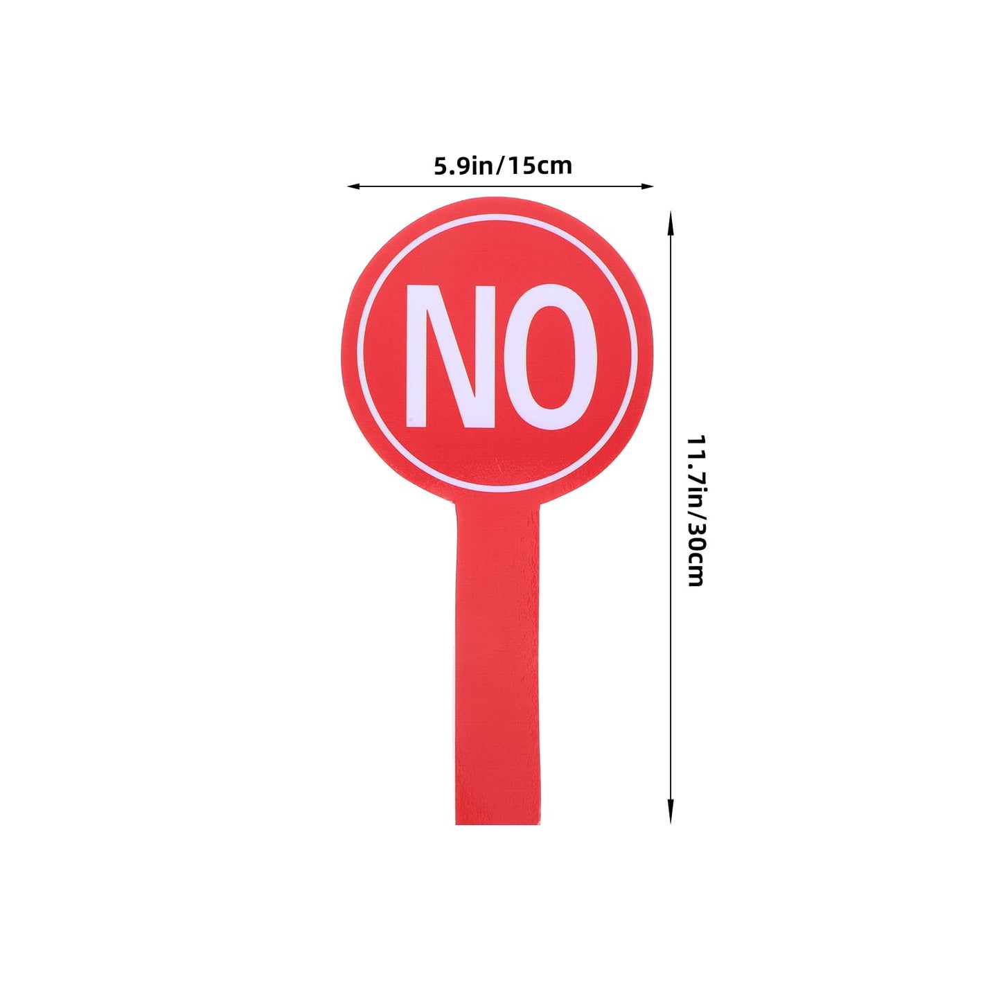 ERINGOGO 4pcs Hand Holding Score Board Auction Voting Supply Dry Erase Signs Voting Board Yes or No Paddles Classroom Supplies Yes Paddles for Classroom Competitions and Events 30X15CM