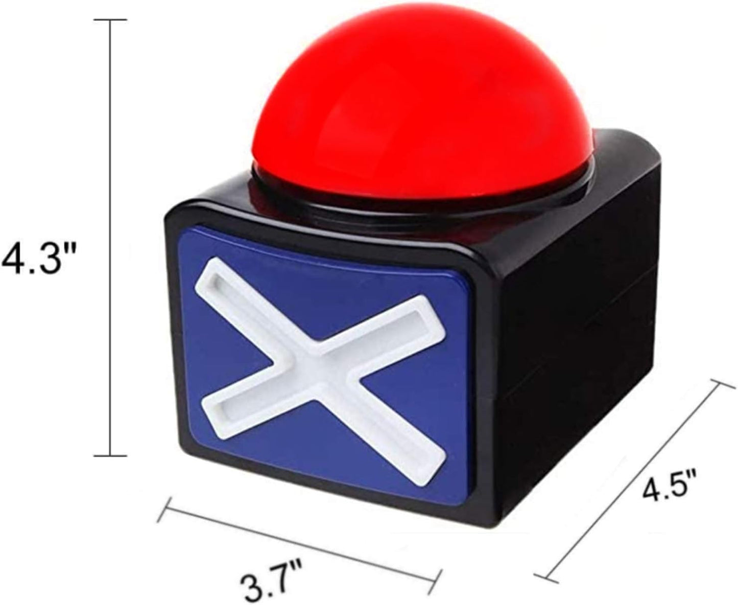 RIBOSY Game Answer Buzzer, Game Buzzer with Lights and Sound Trivia Quiz Got Talent Buzzer, Buzzer Buttons for Game Show (2 Pack)