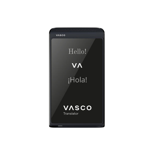 Vasco Translator Q1 | AI Voice Cloning Language Translator Device | 113 Languages | Free Lifetime Internet in Nearly 200 Countries | Phantom Black