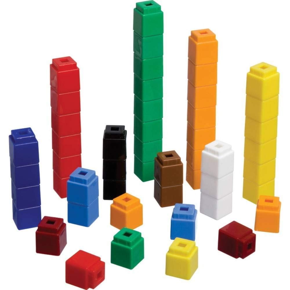 Didax Educational Resources Unifix Cubes, Yellow, Set of 100