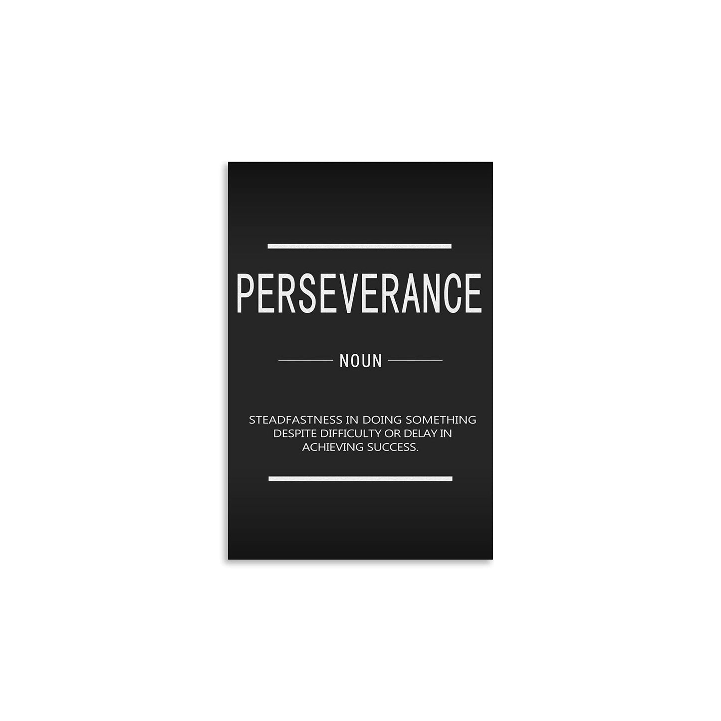 Motivational Canvas Wall Art Perseverance Inspiring Poster Printing Inspirational Entrepreneur Quotes Quotes Poster Artwork Office Frame Decoration Stretching Ready to Hang[12''W X 18''H]