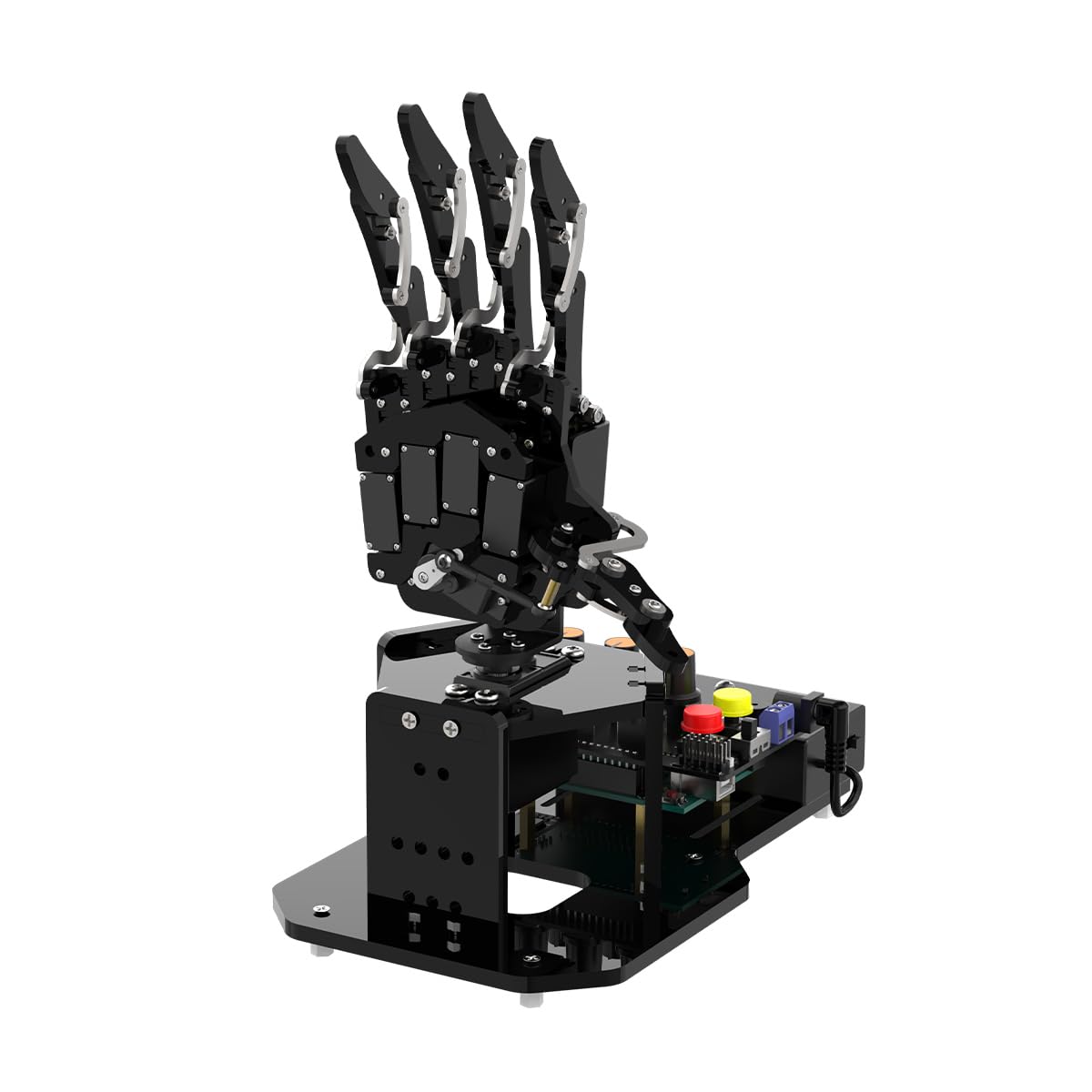 Robot Hand with Arduino Open Source AI Bionic Robotic Hand Five Fingers Solely Movement Mechanical Arm DIY Smart Robot & Engineering Kits, Science/Coding/Programming Set, Starter Kit