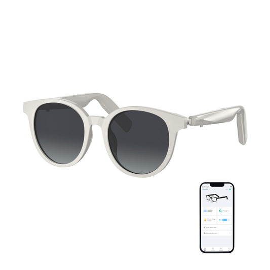 GetD AI Glasses for Men & Women, Low Bridge Fit, Smart Sunglasses Powered by ChatGPT with 74-Language Translation, Bluetooth 5.4, 11H Music/9H Call, UV400 & Polarized Lenses for Travel & Daily Use