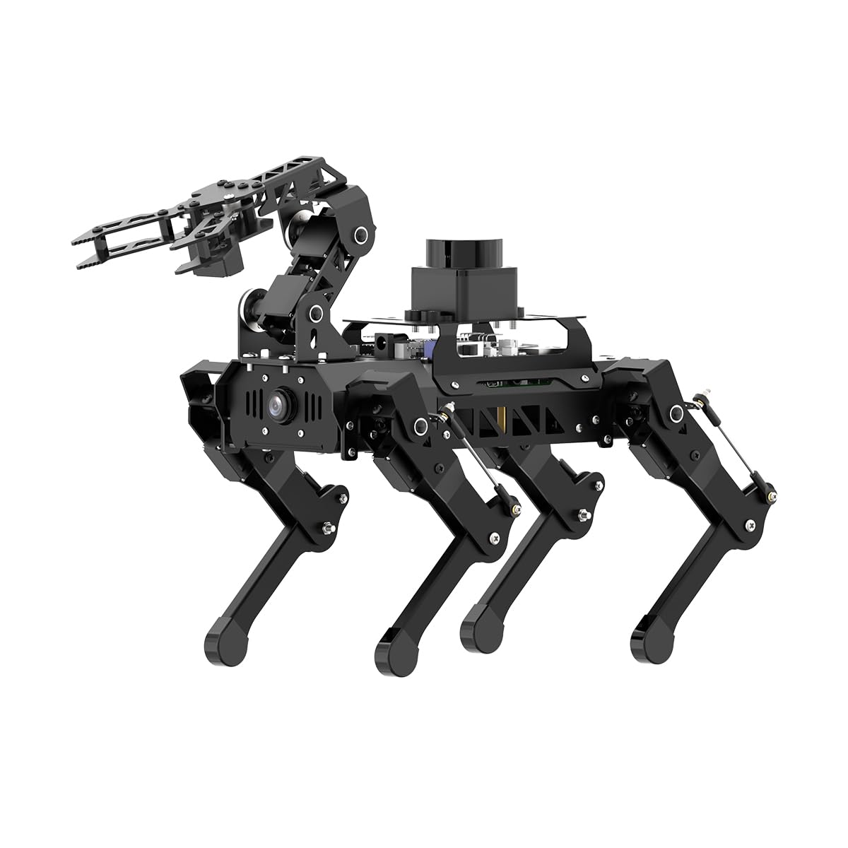PuppyPi Robot Dog with ChatGPT Large AI Models AI Embodied Intelligence ROS Robotic Dog Vision Scene Voice Understanding SLAM Mapping Navigation Bionic Quadruped Robot, Ultimate Kit & RaspberryPi5 4GB