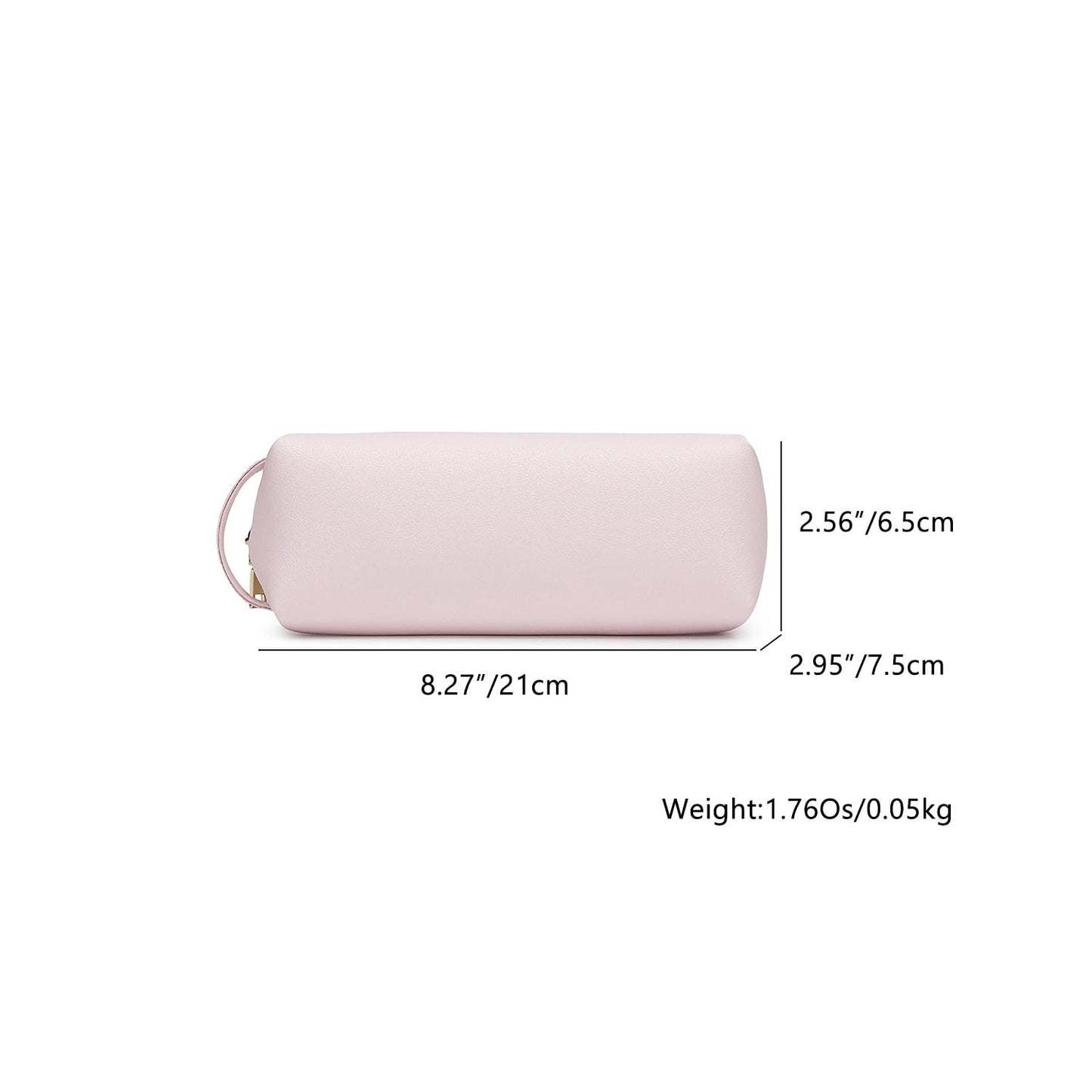 YONBEN Pencil Case Soft School Pencil Pouch Bag for Easy Carry Stylish and Durable (Pink,Faux leather)