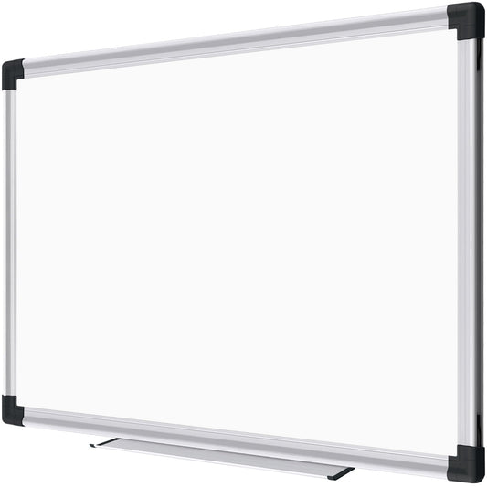 XBoard Small Magnetic Dry Erase Whiteboard 15 x 12 Inch, Hanging White Board Silver Aluminum for Home Office Classroom