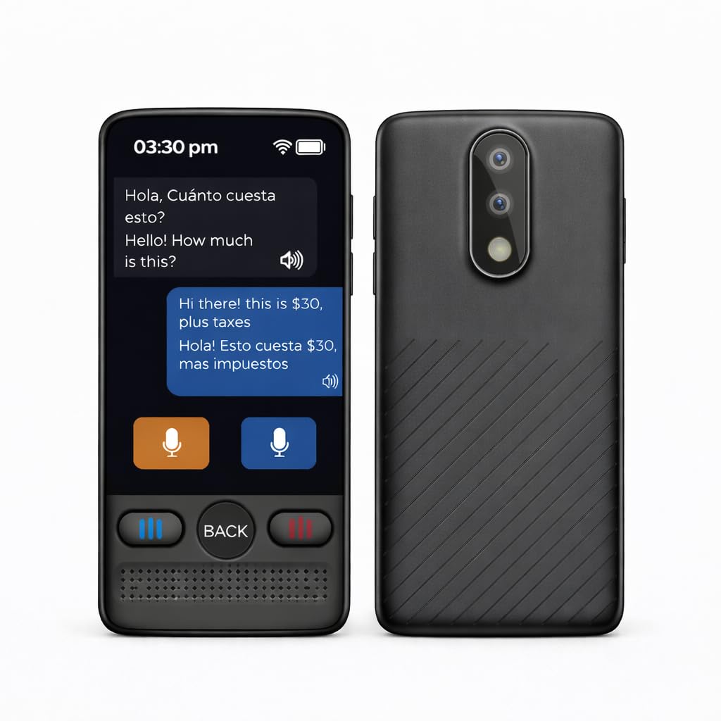 Language Translator Device, Voice/Text Bidirection Word Translator, 138 Languages Online/Offline Translator For business And Learning