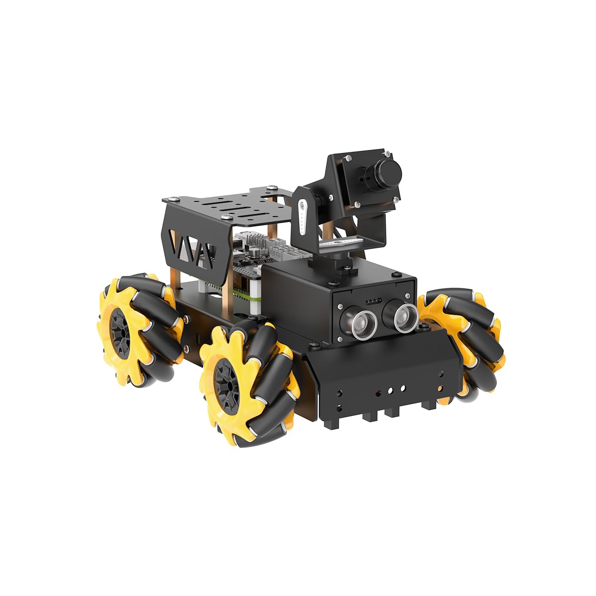 HIWONDER Robot Car with Raspberry Pi 5 AI Vision HD Camera, Python Programming Open Source DIY Robot Kit for Teens Adults, TurboPi Standard Kit & Raspberry Pi 5 4GB