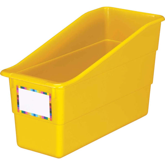 Really Good Stuff Durable Book and Binder Holder, 5½”x12½”x7½”, 18 Colors (1 Bin) – Ideal for Narrow or Vertical Storage Needs Like Magazines, Books, Folders – Color-Code Home or Classroom