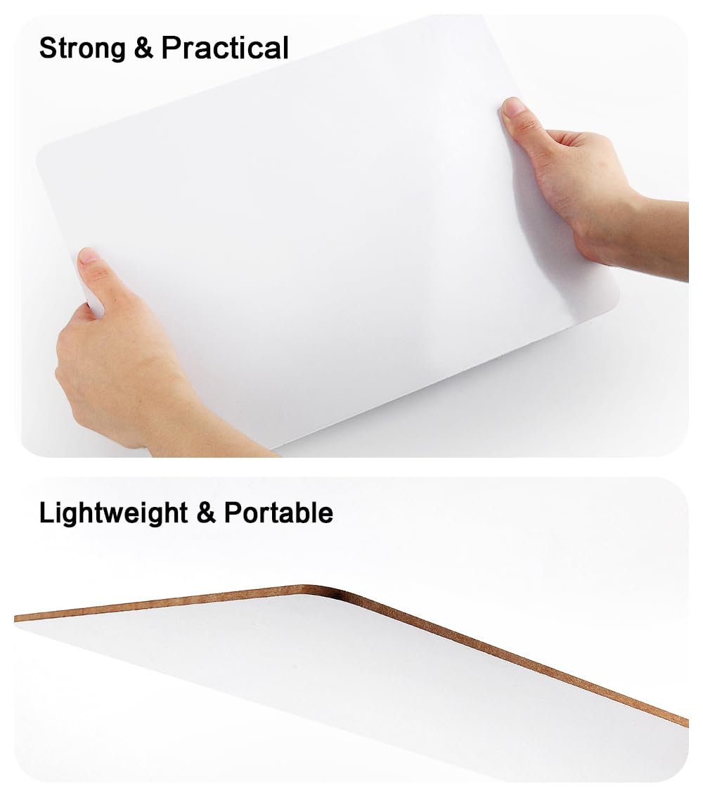 Dry Erase Lapboards, HERKKA 35 Pack Double Sided Dry Erase Lap Boards 9 x 12.5 Inch, 35 Markers, 35 Erasers, Small Dry Erase Boards for Students Classroom Teacher Supplies