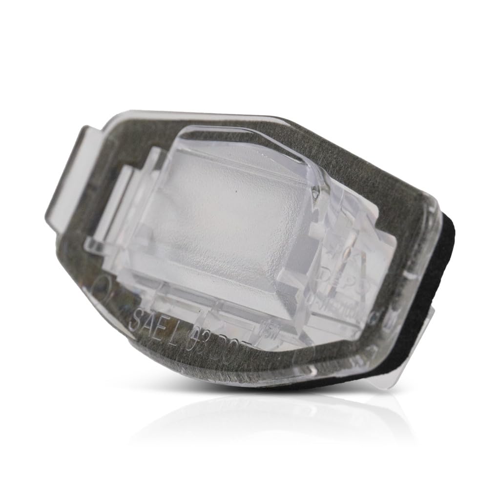 KarParts360 License Plate Light for Honda Accord/Civic 2008-2017, Black, Driver/Passenger Side, Single Piece