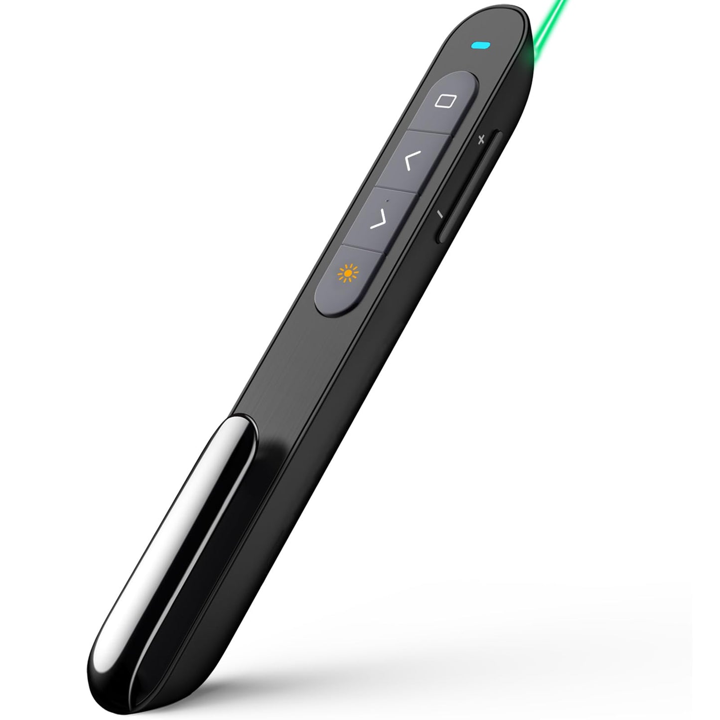 Norwii Rechargeable Bluetooth Presentation Clicker with Green Pointer, Wireless Presenter, PowerPoint Presentation Remote, Slide Clicker with 328ft Range for Teacher and Presenter, macOS Applicable