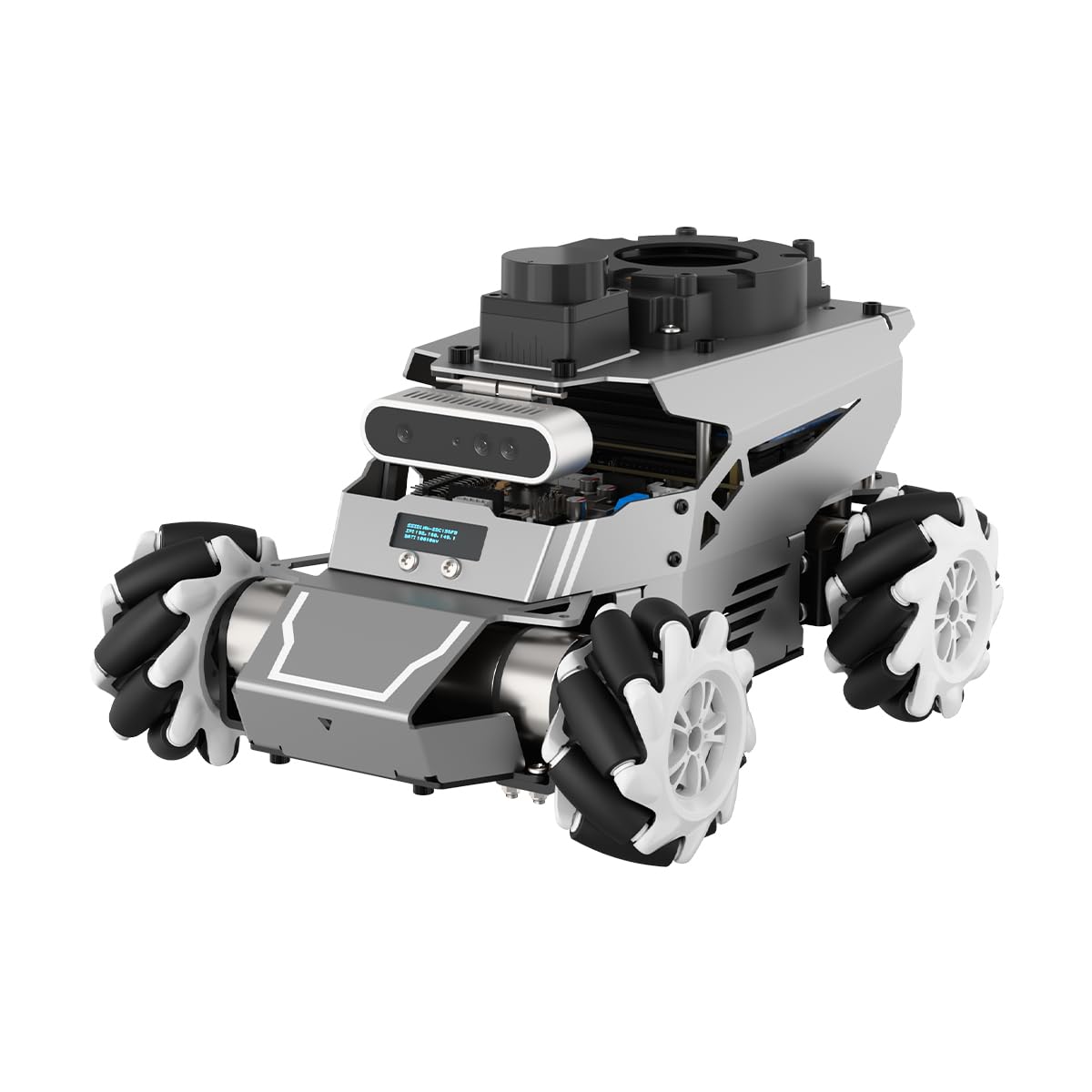 HIWONDER ROS2 Robot Car for Jetson RPi Gemini ChatGPT Large AI Models Depth Camera SLAM Mapping Autonomous Driving Programming Education 3-in-1 Chassis Car, ROSOrin Ultimate Kit & Jetson Nano 4GB