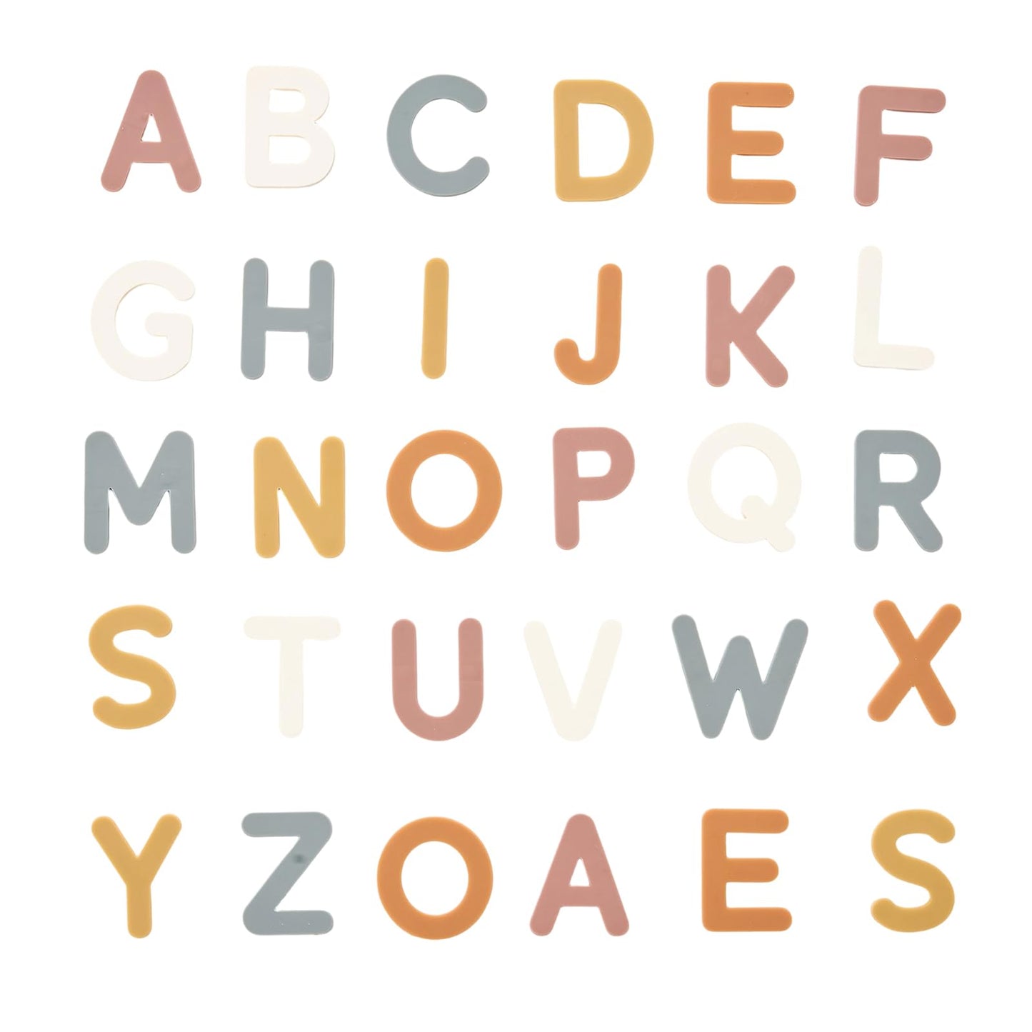 Silicone Alphabet Magnetic Letters, 30PCS Alphabet Magnets Toys ABC Letter Puzzles Preschool Educational Learning Toys Gifts for Girls Boys Toddlers Kids