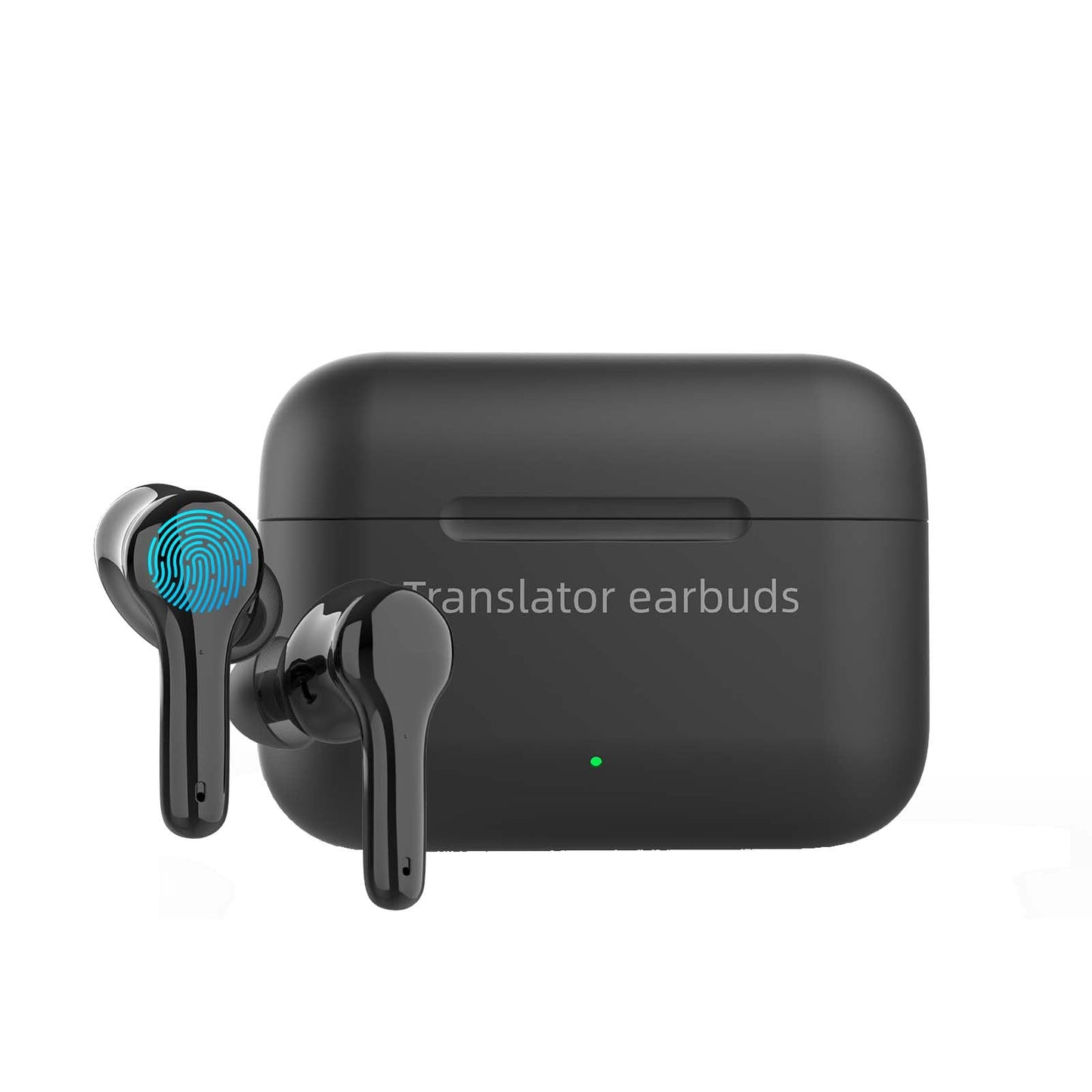Anfier AI Translation Earbuds Real Time M6 Translator Earbuds Support 144 Languages for Android iOS Online|AI|Voice| Photo Translation for Business,Travel & Language Learning M6 Online Black