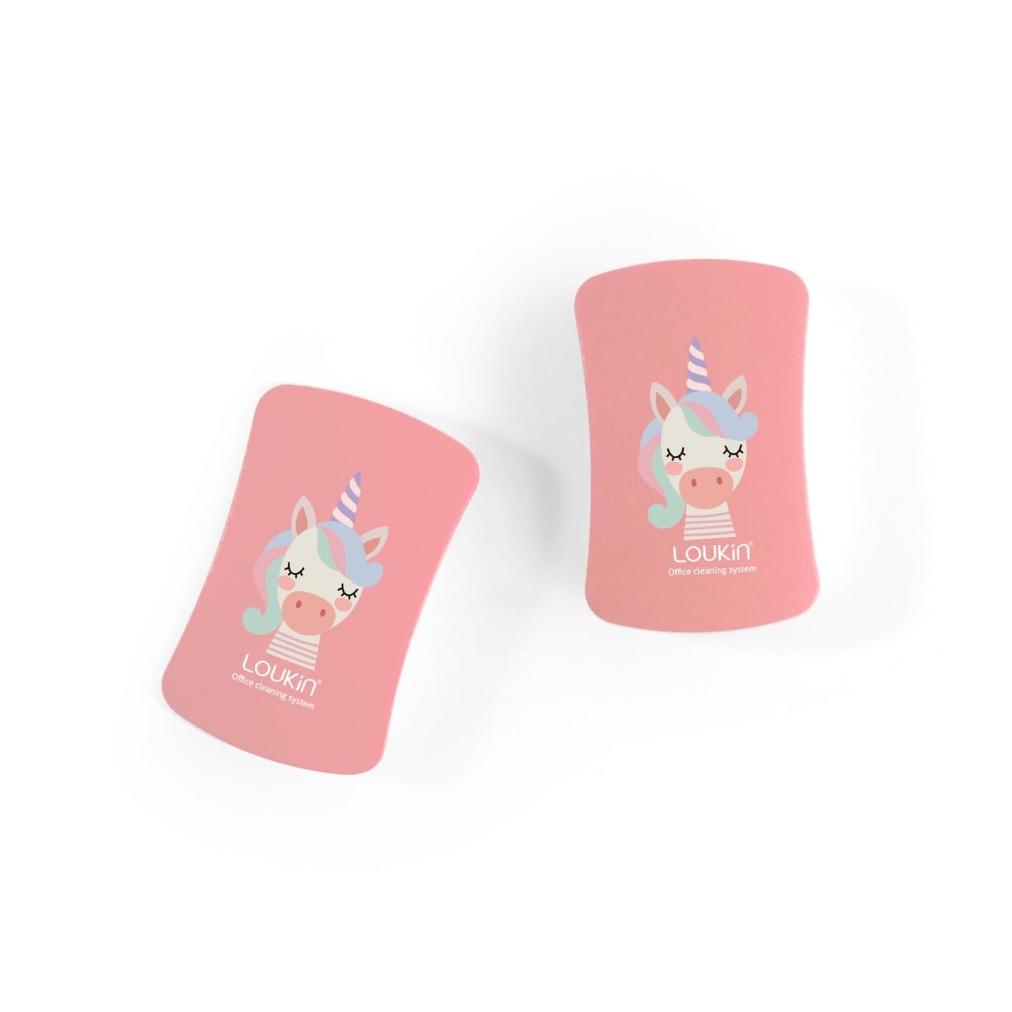 loukin 2 Pack Kid Magnetic Dry Erase Erasers, Mini Whiteboard Eraser, Small Glass Board Eraser for Classroom, Home, Office, 2.17"x1.38"x0.59"(Pink)