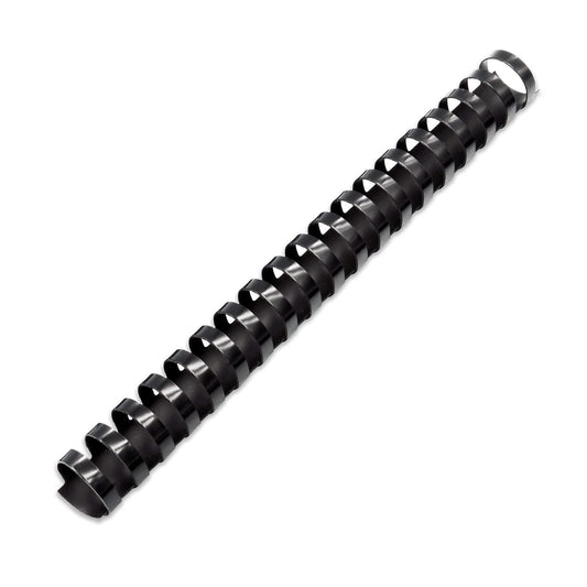 Binditek 30 Pack Plastic Binding Comb Spines, 3/4 Inch Diameter, 150 Sheet Capacity, 19 Ring, for Letter Size, Black, for Students and Coworkers