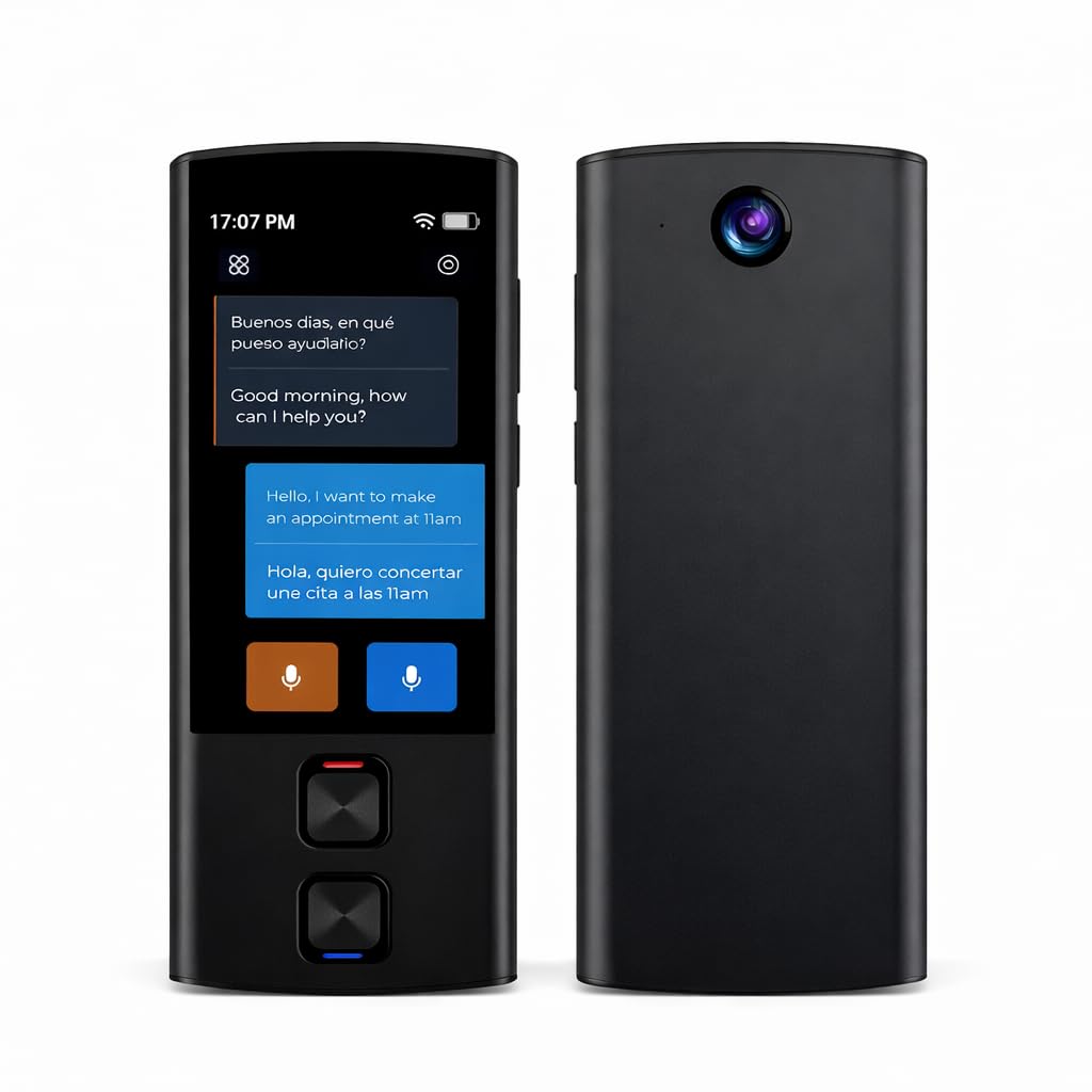 AI Language Translator Device, Voice-Text Translator Device in 138 Languages For Business and Learning, Online/Offline/ChatGPT/Photo Translation