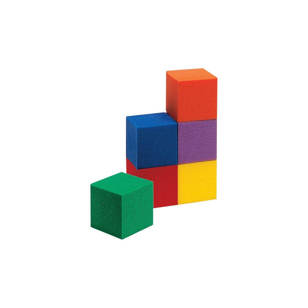 hand2mind Foam Blocks, Counting Cubes for Kids Math, 1 Inch Blocks for Preschool Crafts, Early Math Manipulatives for Preschool, Classroom Supplies for Teachers Elementary (Pack of 100)