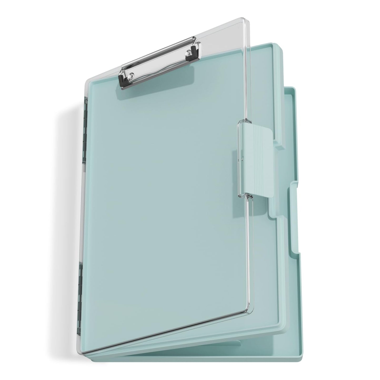 Hongri Clipboard with Storage, Green 8.5 x 11 Folder Nursing Side Opening, Heavy Duty with Dual Compartment, Smooth Writing for Teachers, Classroom, Size 13.3 x 9.4 x 1.5 in, Office & School Supplies