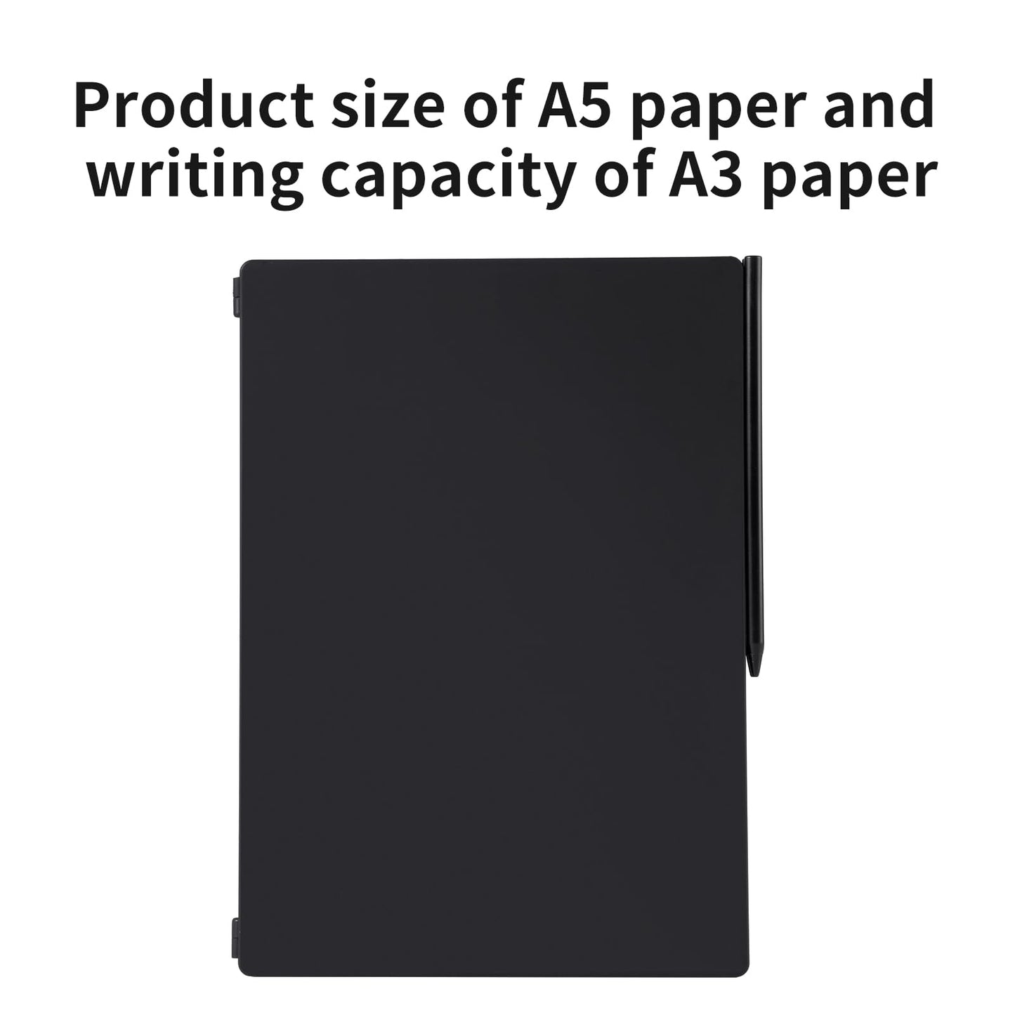 LCD Writing Tablet for Adults, Amoretti Sonnet 14.3 inch Foldable Electronic Writing Pad - Ultra-Slim Reusable Digital Notepad with Fine Lines, Bezel-Free Doodle Board for Office Home School
