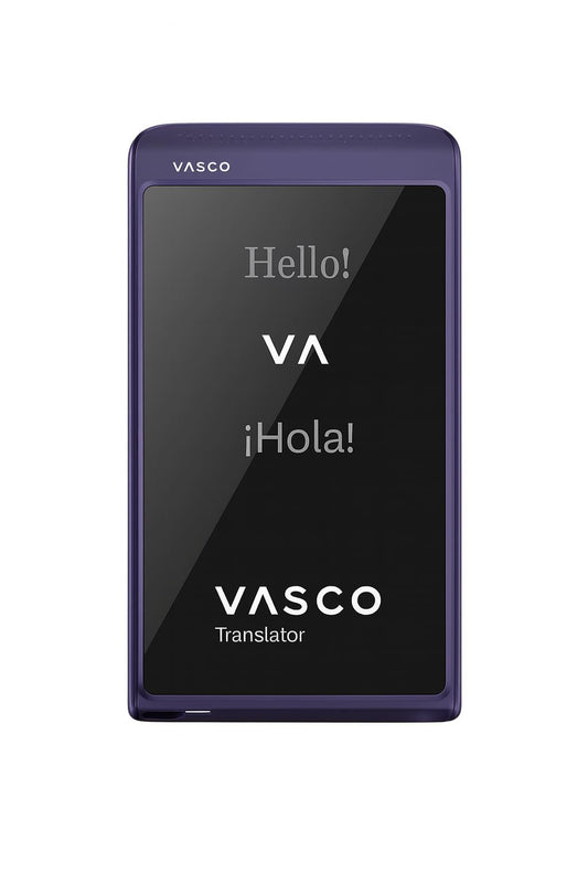 Vasco Translator Q1 | AI Voice Cloning Language Translator Device | 113 Languages | Free Lifetime Internet in Nearly 200 Countries | Mystic Plum