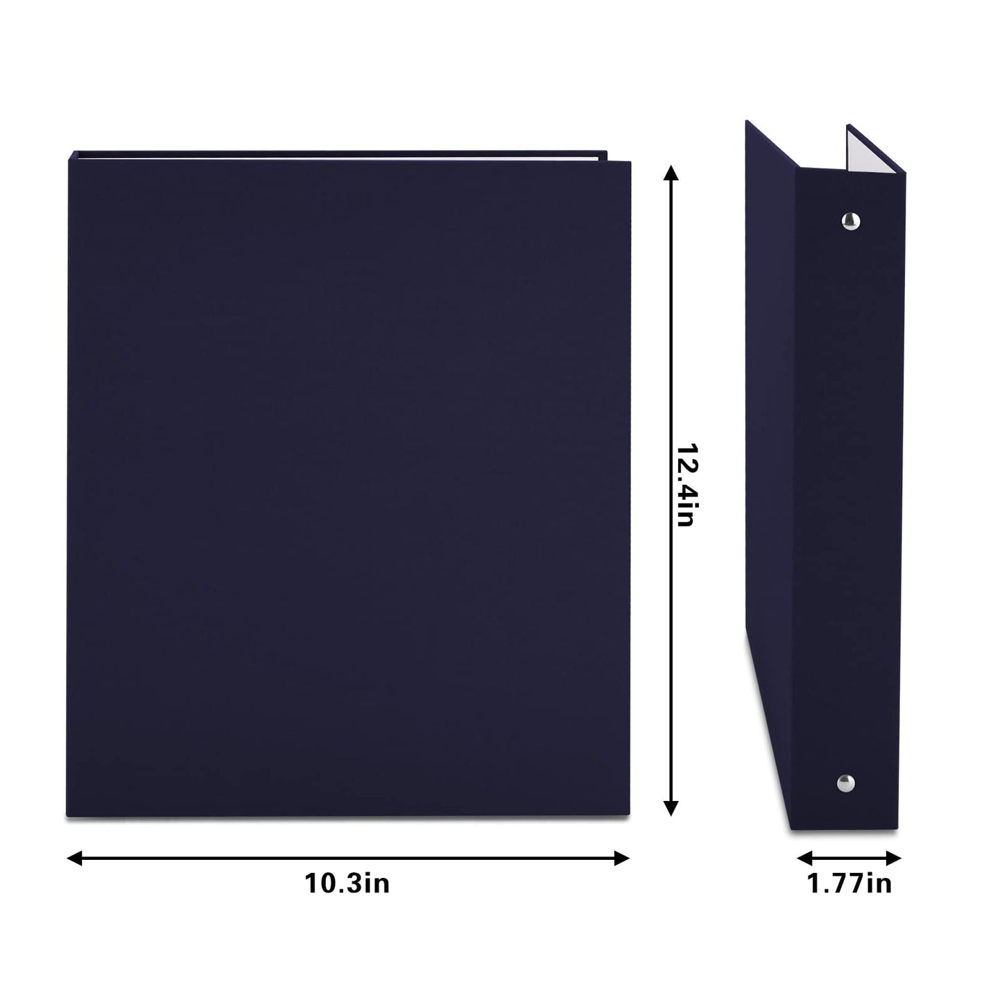 3 Ring Binder, A4 Fabric Cover Round Ring Durable Binder for 3-Hole Letter Size Paper, Decorative Organizer Holds 200 Sheets Letter Size 8.5'' x 11'' Paper, for Office Home
