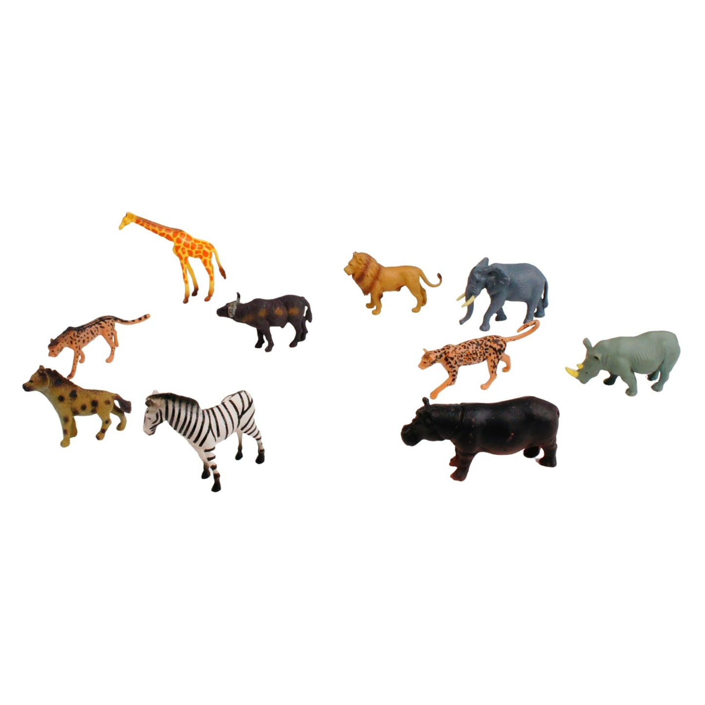 ancona African Animals, Spanish/English Bilingual, Montessori Preschool Memory Matching Game Box Set with Animal Figurines & 3-Part Cards, Early Education Toy