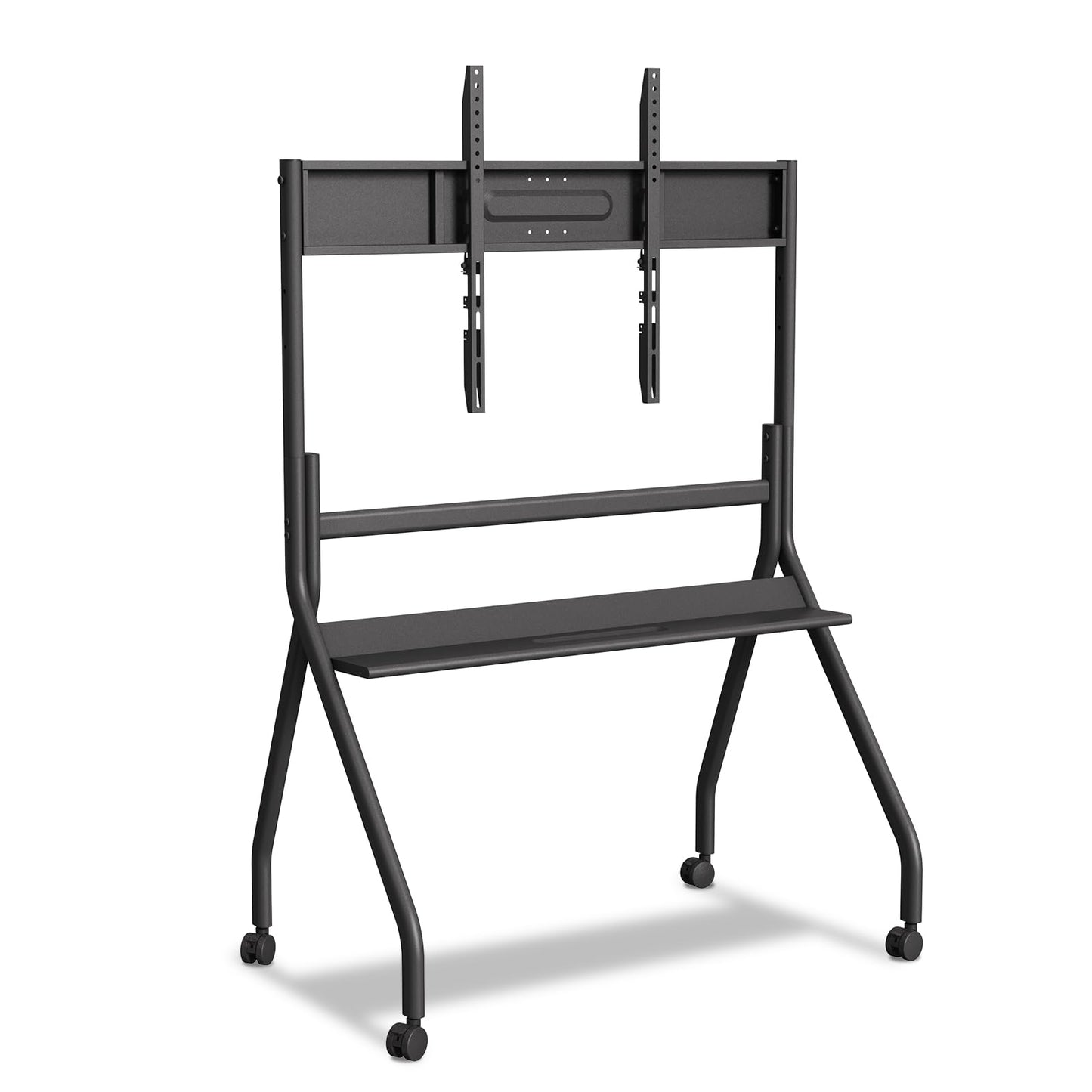 KEINONE 55"- 65" Smart Board Stand for Interactive Whiteboard, Mobile Stand with Four Lockable Wheels, Stable and Easy to Move for Home Office School Classroom, Black