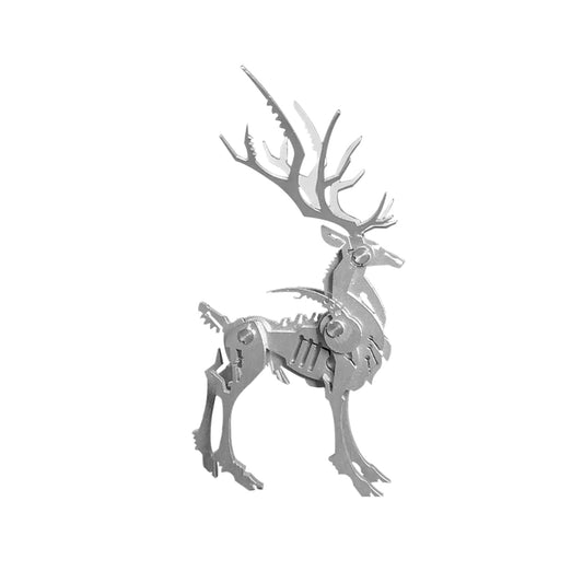 3D Metal Model Kits, Mechanical Small Dream Elk 3D Metal Puzzle,Steel Mythology Animal Series DIY Brain Teasers Simple 3D Puzzles Home Decor Art Craft Gifts Toys for Adult