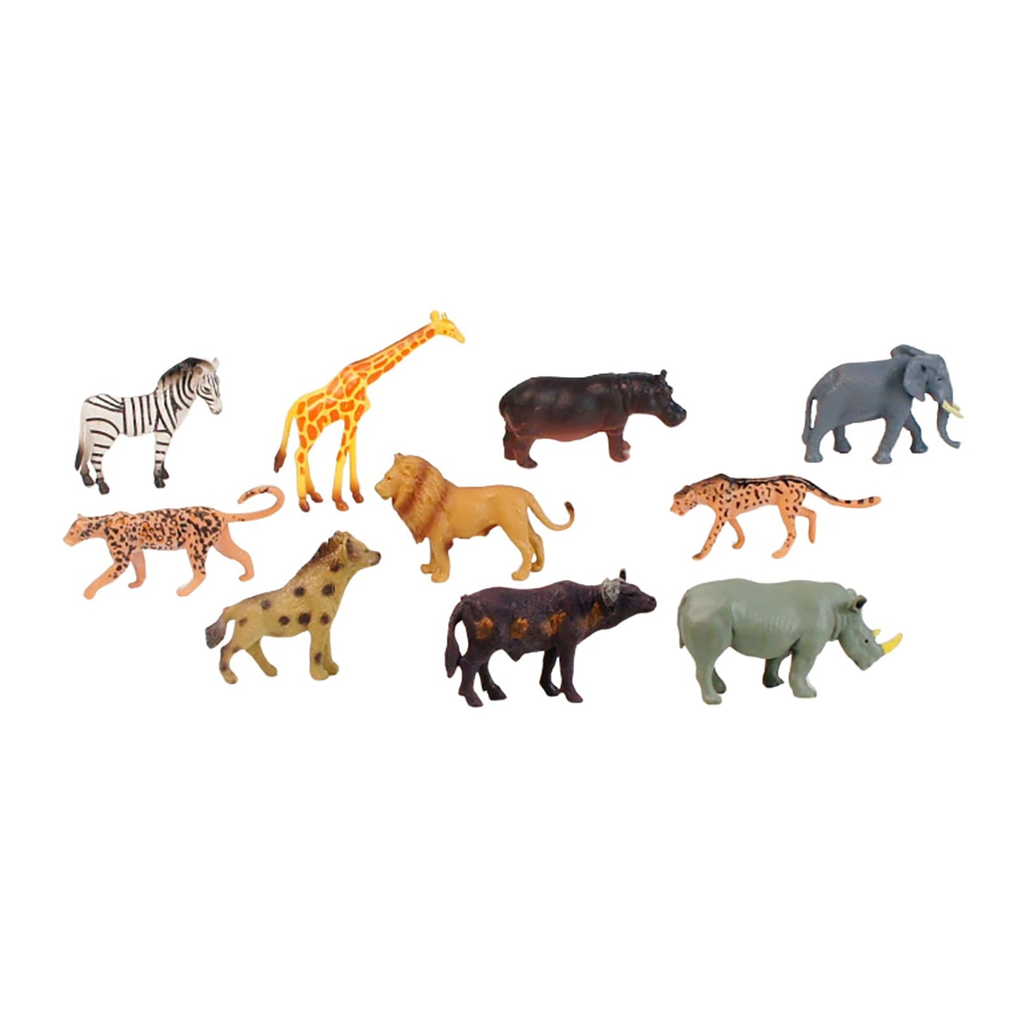 ancona African Animals, Spanish/English Bilingual, Montessori Preschool Memory Matching Game Box Set with Animal Figurines & 3-Part Cards, Early Education Toy