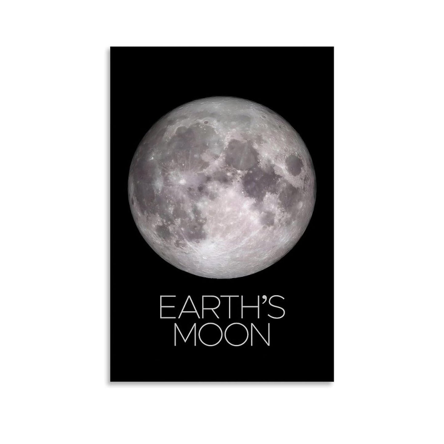 XIAOLOUTINYU Solar System Canvas Wall Art - Moon Planet Space Poster for Kids Room Bedroom Classroom, STEM Educational Astronomy Decor, Science Gift for Boys Girls Teens, 12x18 Inch Unframed