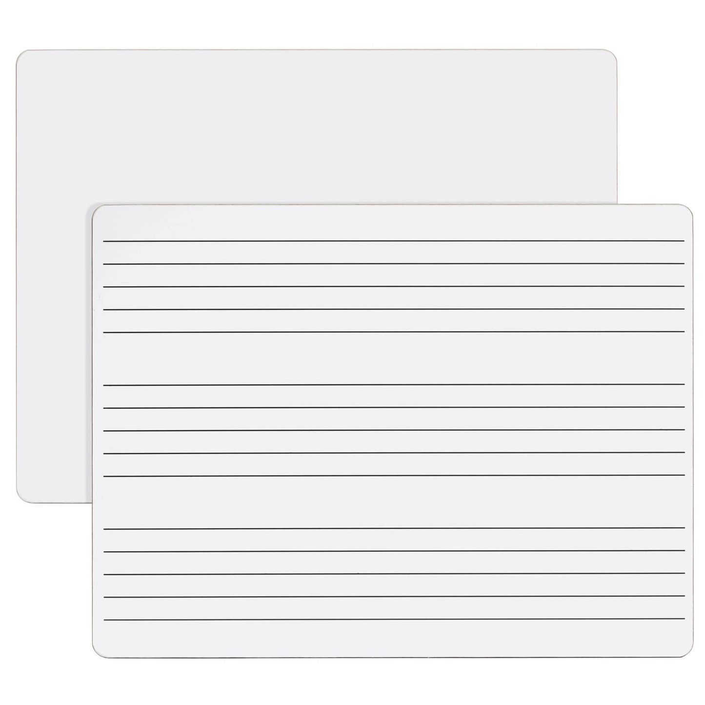 Bright Creations 12-Pack Classroom Music Staff Dry Erase Boards - 9 x 12 Inch Double-Sided Lapboards & Graph Whiteboard - Music Teaching Aids with Erasers