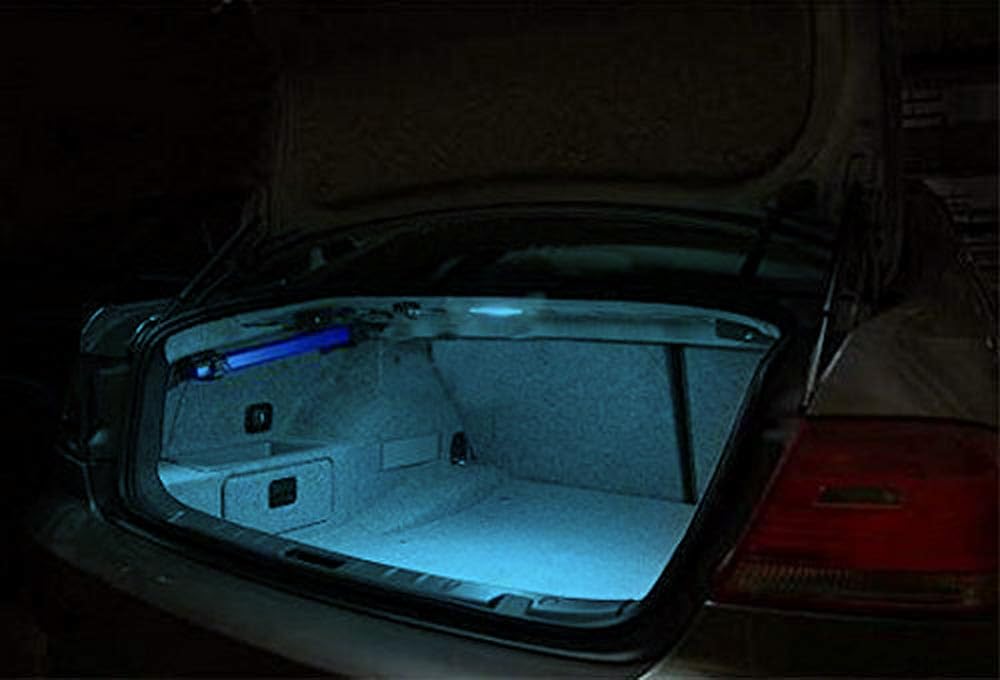 iJDMTOY LED Trunk Cargo Light Assembly for BMW 3 5 6 7 Series X1 X5 MINI, 2W Aqua Ice Blue, CAN-Bus Error Free