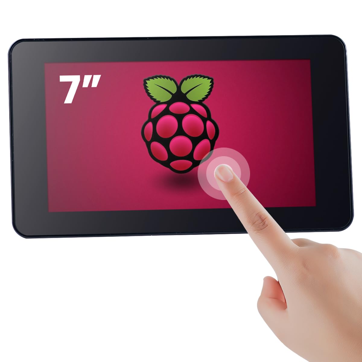 Hosyond 7 Inch Touchscreen IPS DSI Display Compatible with Raspberry Pi 5, 800x480 Capacitive Screen MIPI DSI Driver-Free Interface