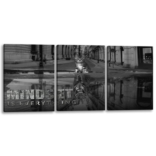 3 Panels Motivational Canvas Wall Art Inspirational Wall Art Entrepreneur Quotes Poster Print Artwork Painting Picture for Framed Home Decoration Living Room office bedroom 36''W x 16''H