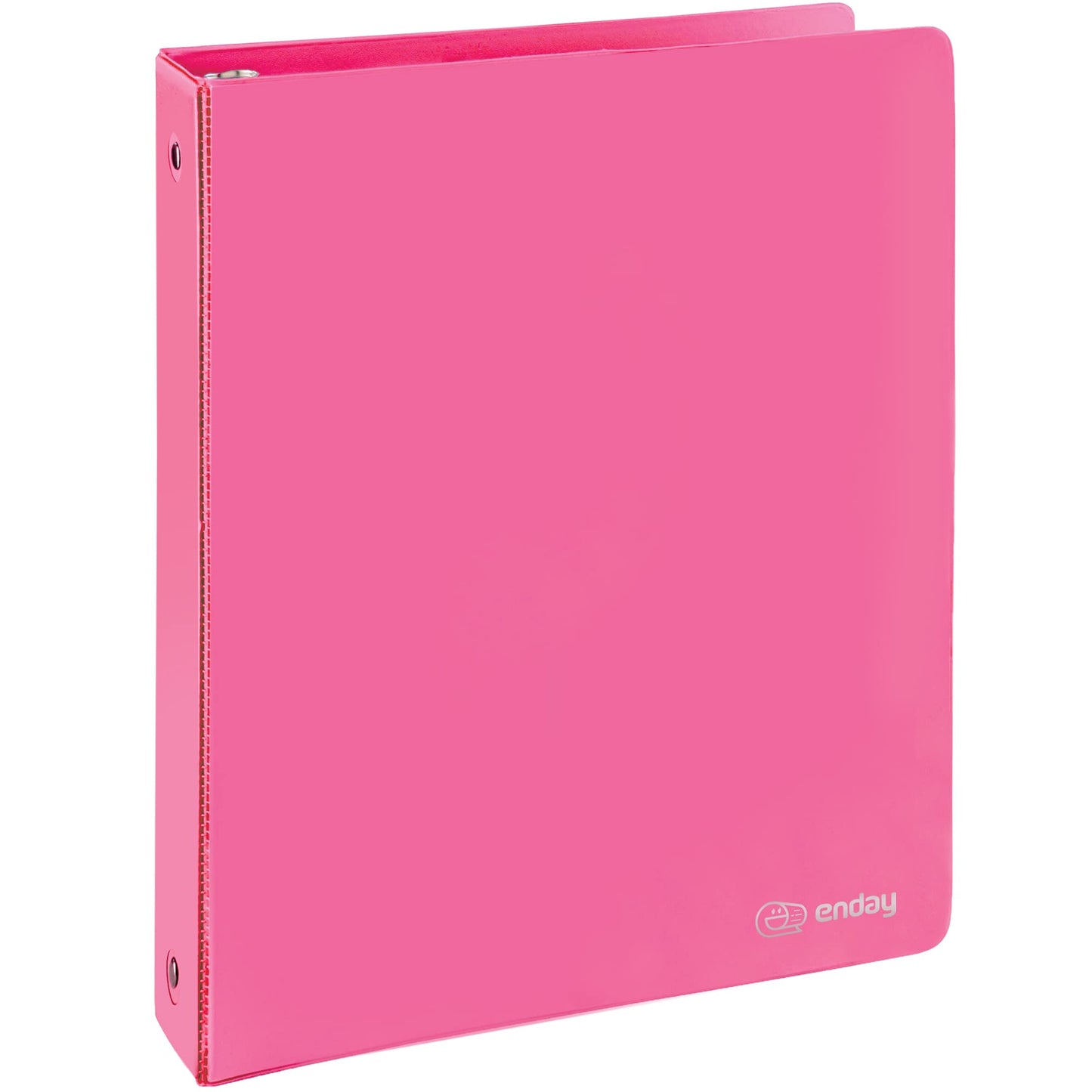 Enday 3 Ring Binder 1.5 Inch, Pink Heavy Duty Three Ring Binder, 325 Sheets Capacity - 1.5 Inch Binder for Home School and Office