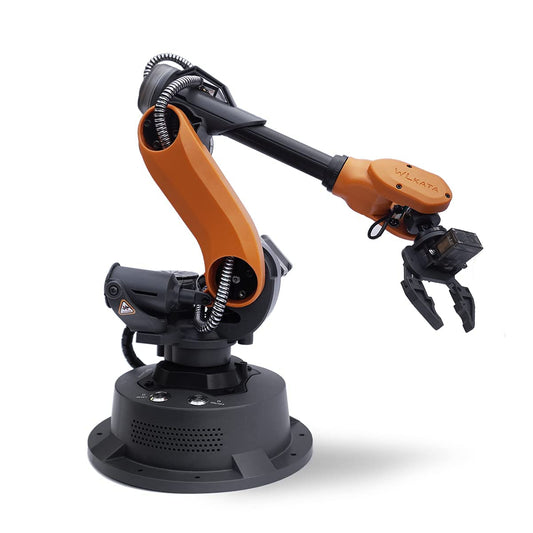 wlkata Mirobot 6 Axis Robot Mini Programmable Gripper Arm Lightweight Educational Desktop Robotic Arm 6DoF for K12 or 3D Printer