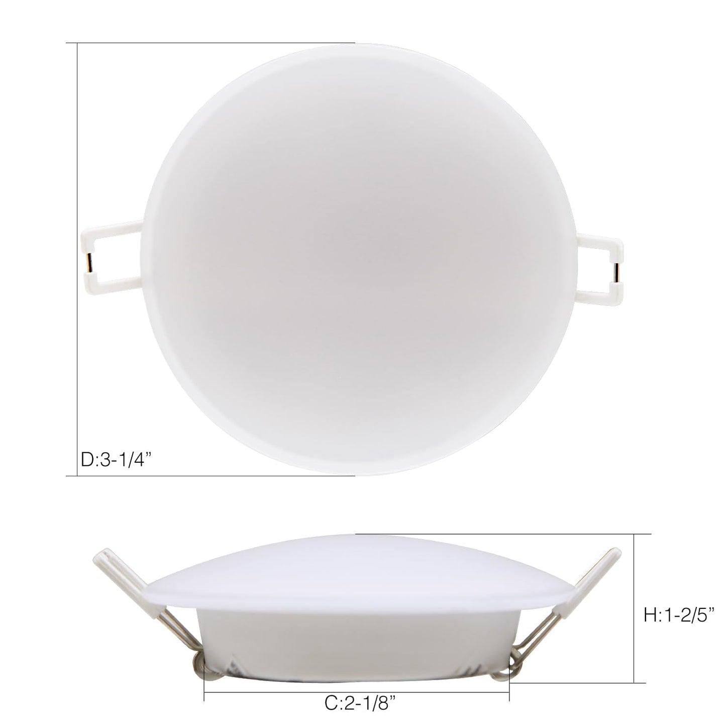 Homdec 12 Volt RV LED Recessed Ceiling Light, 3-Inch Puck Light, Dimmable 4W, 4000K Cool White, Model RVR3HN-